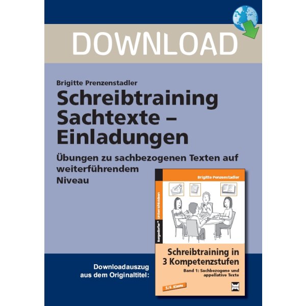 Briefe und Einladungen - Schreibtraining Sachtexte (Weiterführende Übungen)