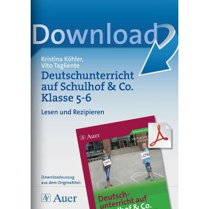 Deutschunterricht auf dem Schulhof Klasse 5/6: Lesen und...