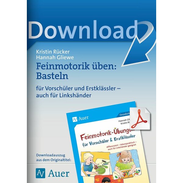 Basteln - Feinmotorik-Übungen für Vorschüler und Erstklässler