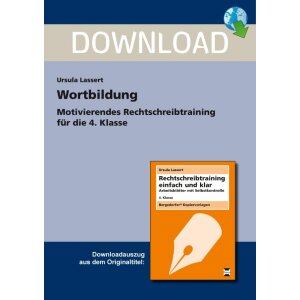 Wortbildung -  Arbeitsblätter für Kl. 4