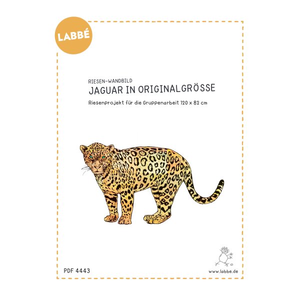 Jaguar in Originalgröße - Projekt für die Gruppenarbeit