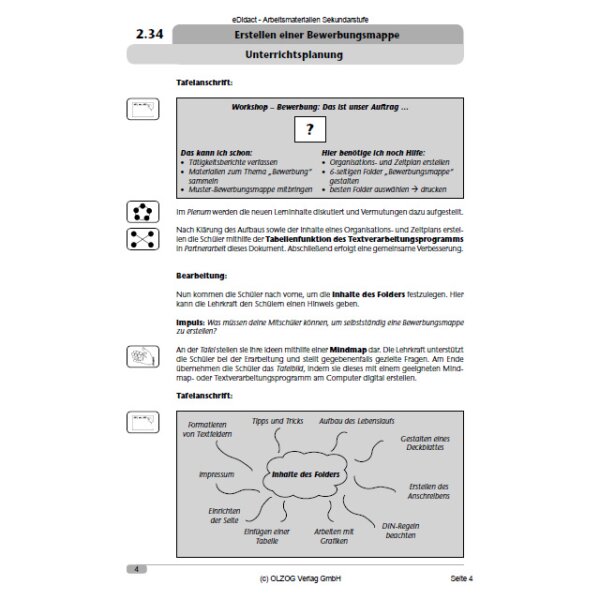 Erstellen einer Bewerbungsmappe