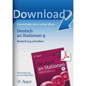 Bewerbung schreiben - Deutsch an Stationen Klasse 9