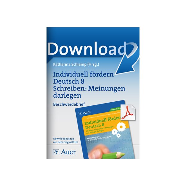 Individuell fördern 8 Schreiben: Meinungen darlegen, Beschwerdebrief