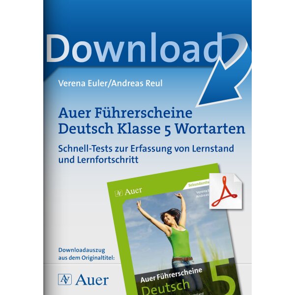 Wortarten - Auer Führerscheine Deutsch Klasse 5