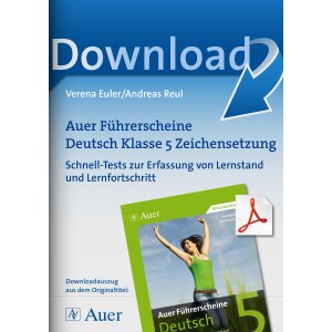 Zeichensetzung - Auer Führerscheine Deutsch Klasse 5