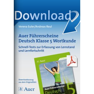 Wortkunde - Auer Führerscheine Deutsch Klasse 5