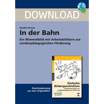 In der Bahn - Wimmelbild zur sonderpädagogischen Förderung