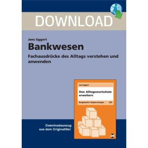 Den Alltagswortschatz erweitern: Wortfeld Bankwesen
