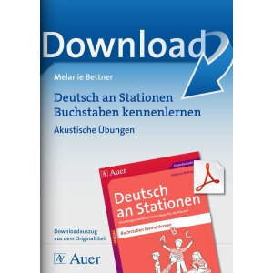 Buchstaben kennenlernen - Akustische Übungen