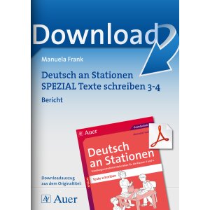 Bericht - Deutsch an Stationen Kl. 3/4