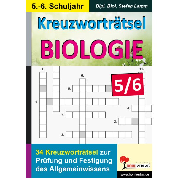 Kreuzworträtsel Biologie (Kl. 5/6)